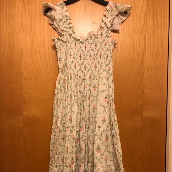 Hill House Ellie Nap Dress in Pastel Trellis - Picture 2 of 4